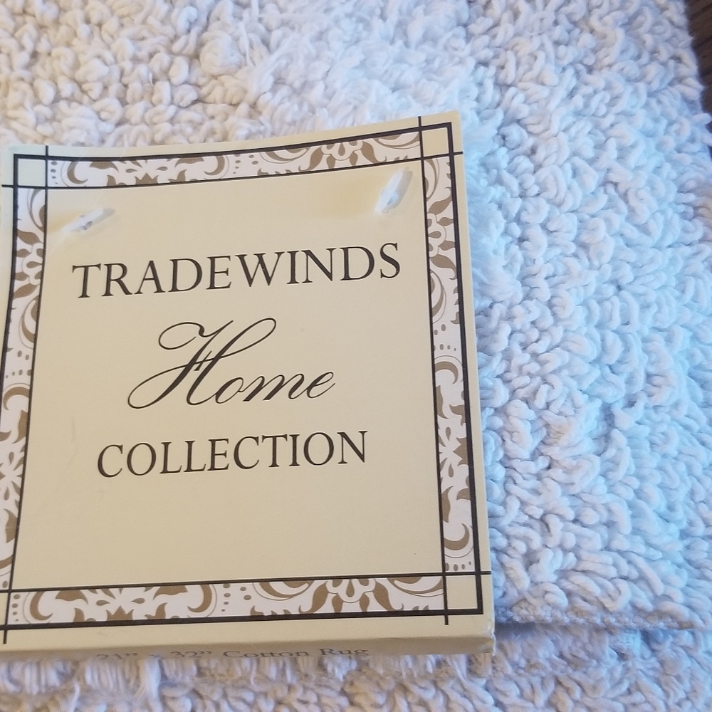 White Rug 21" X 32" 100% Cotton